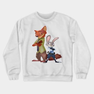 dumb bunny sly fox Crewneck Sweatshirt